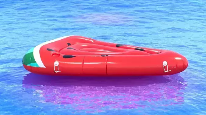 Greenco Giant Inflatable Watermelon 3D model