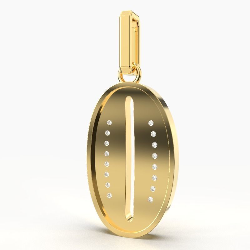 O SCRIPT DIAMOND PENDANT 3D print model_1
