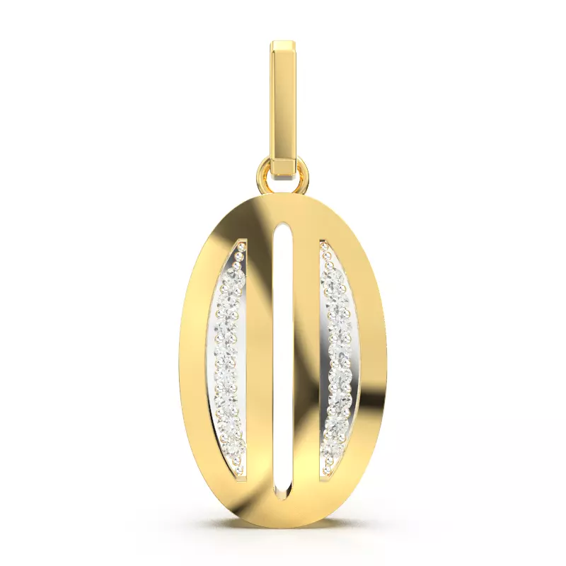 O SCRIPT DIAMOND PENDANT 3D print model_0
