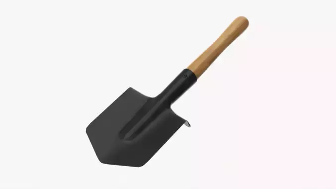 Shovel gardening 08 3D model