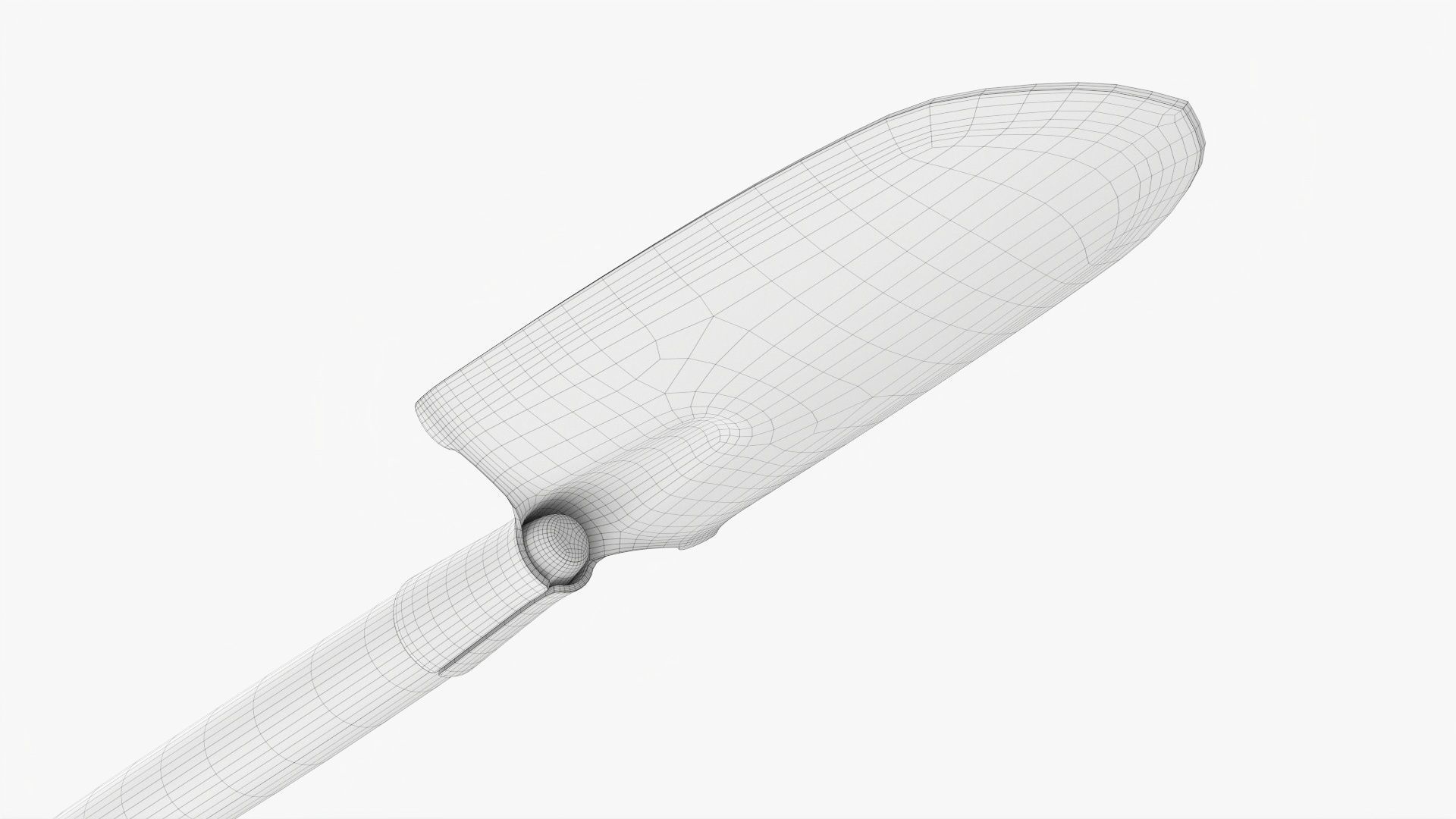 Shovel gardening 09 3D model_8