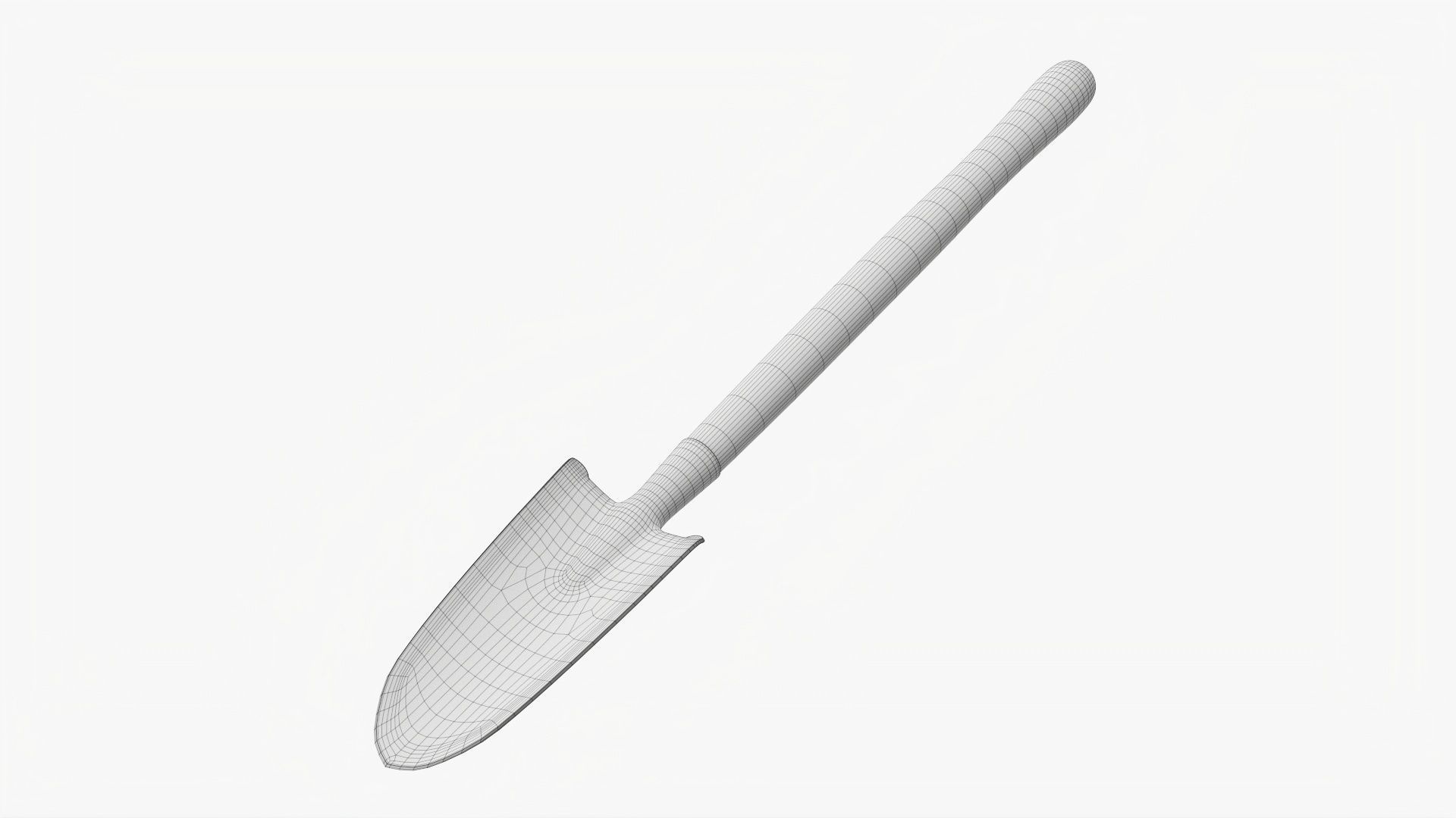Shovel gardening 09 3D model_6