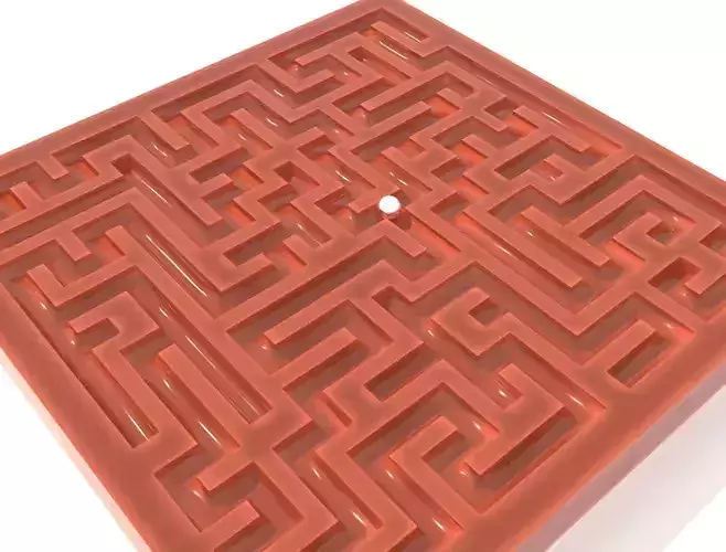 Labyrinth orange maze