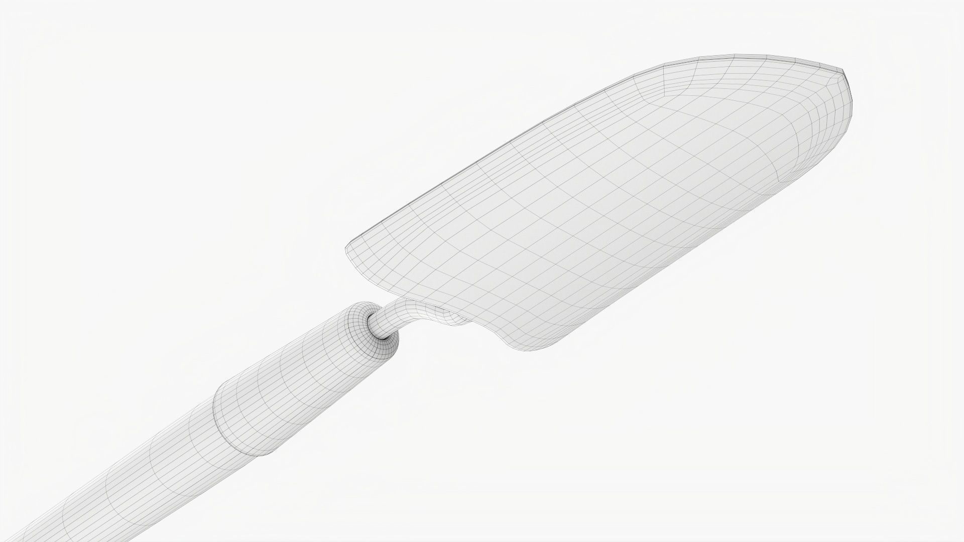 Shovel gardening 10 3D model_8