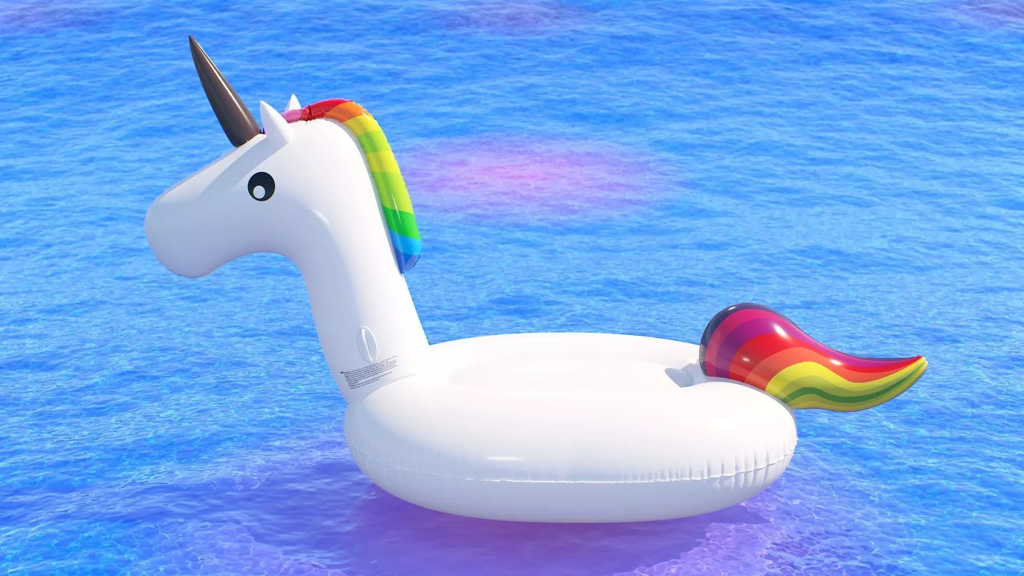 Inflatable Giant Unicorn Air Mattresses 3D model_0