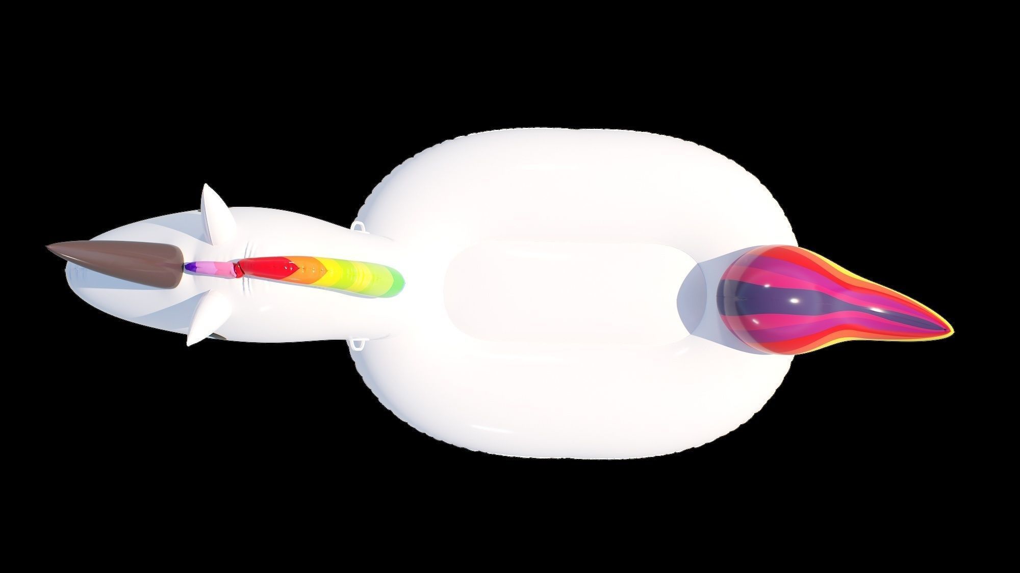 Inflatable Giant Unicorn Air Mattresses 3D model_12