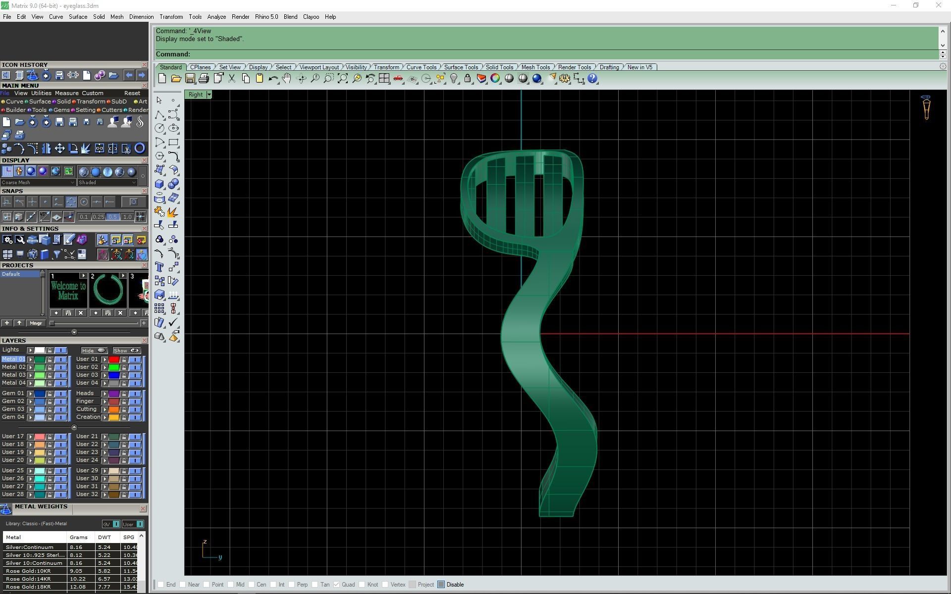 3d-mode eyeglass ring 3D print model_10