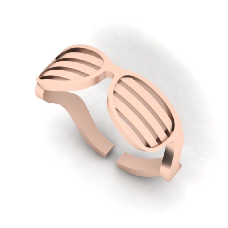 3d-mode eyeglass ring 3D print model_1