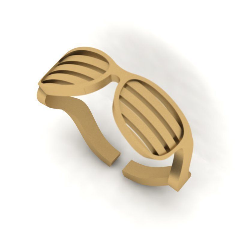 3d-mode eyeglass ring 3D print model_4