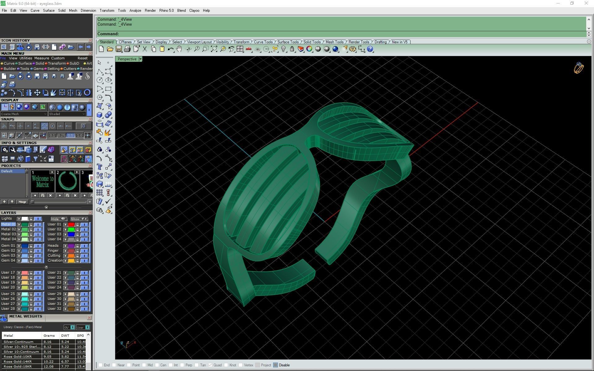 3d-mode eyeglass ring 3D print model_11
