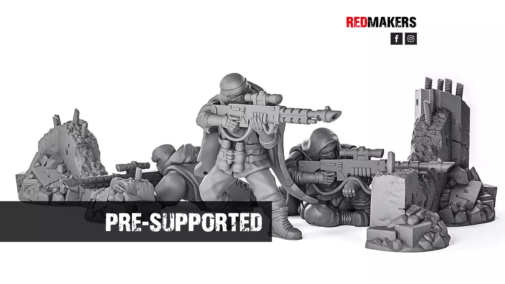 Alpha troops - Snipers of the Imperial Force 3D print model_0
