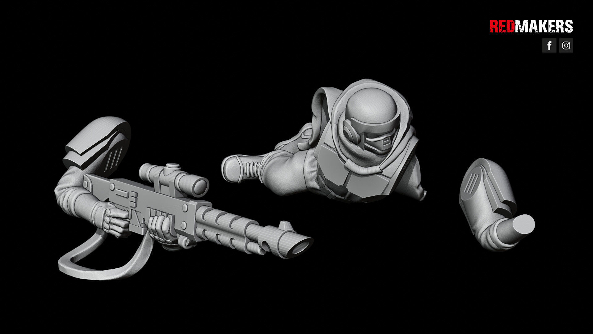 Alpha troops - Snipers of the Imperial Force 3D print model_22