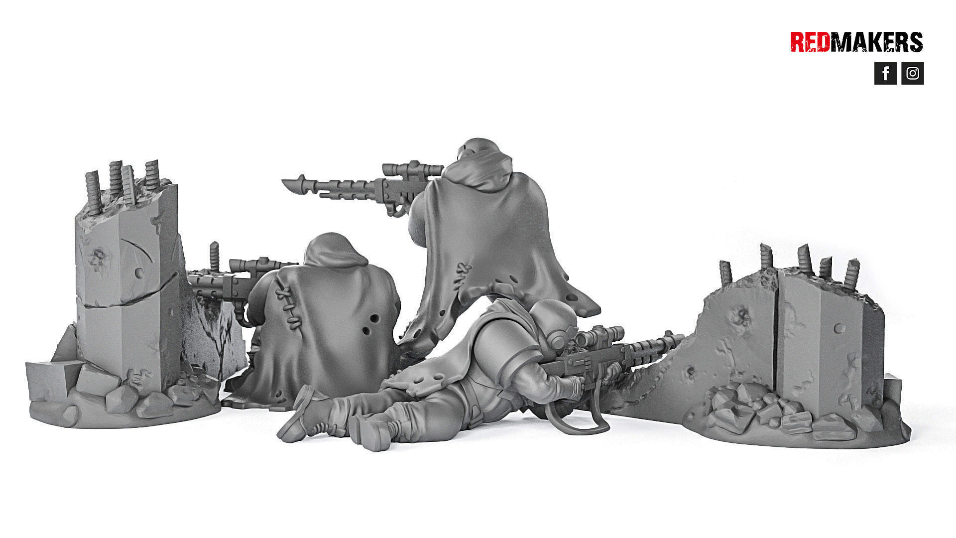Alpha troops - Snipers of the Imperial Force 3D print model_2