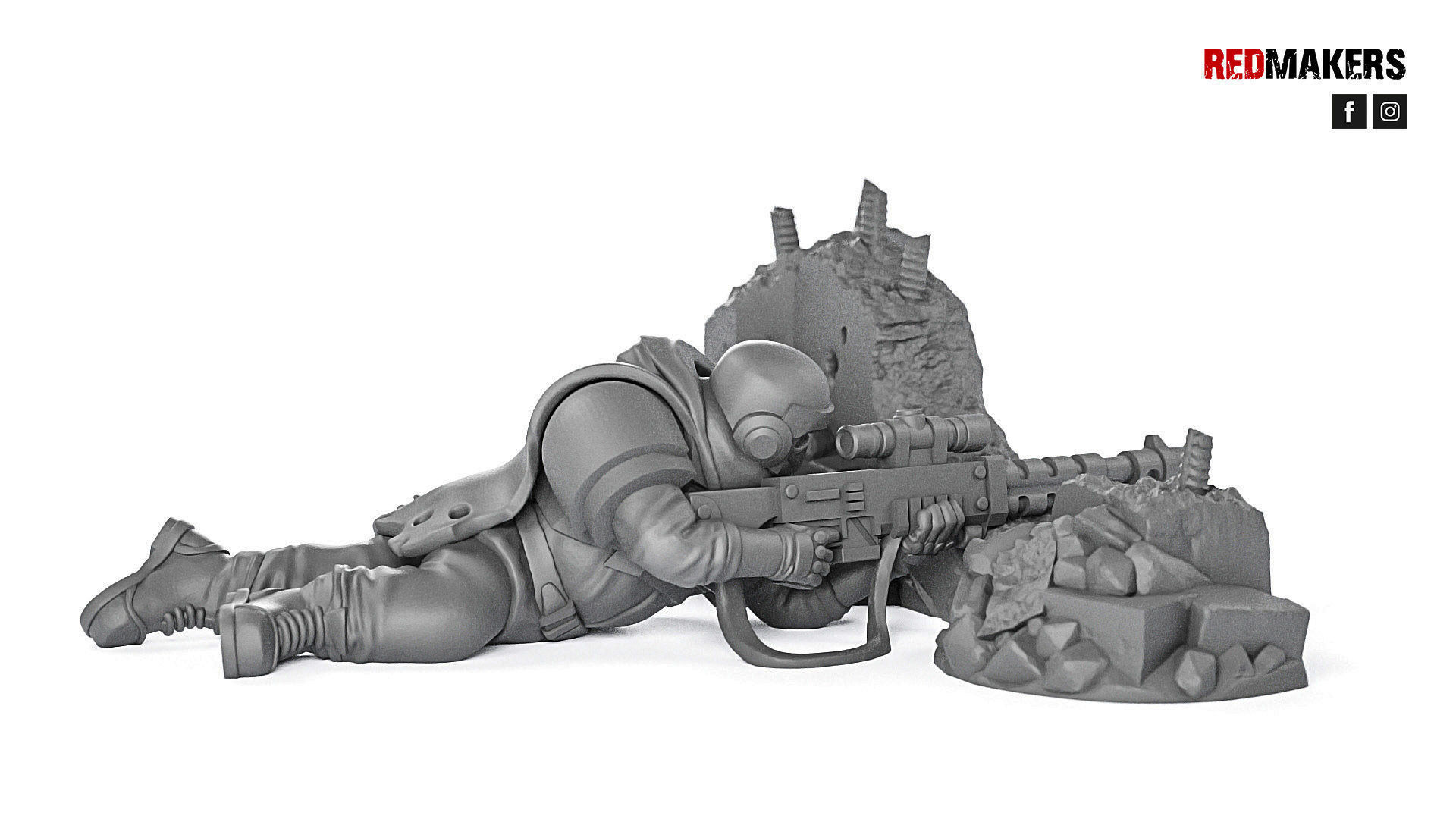Alpha troops - Snipers of the Imperial Force 3D print model_11