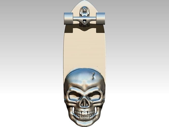 High Detailed skateboard pendant 3D print model