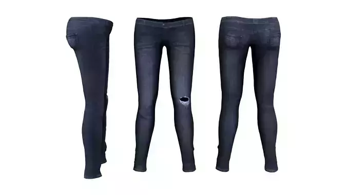 Ladies Skinny Low Rise Jeans