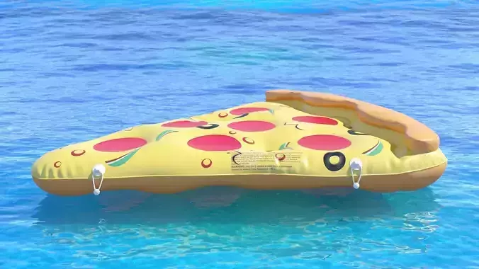 Pizza Pool Float Raft