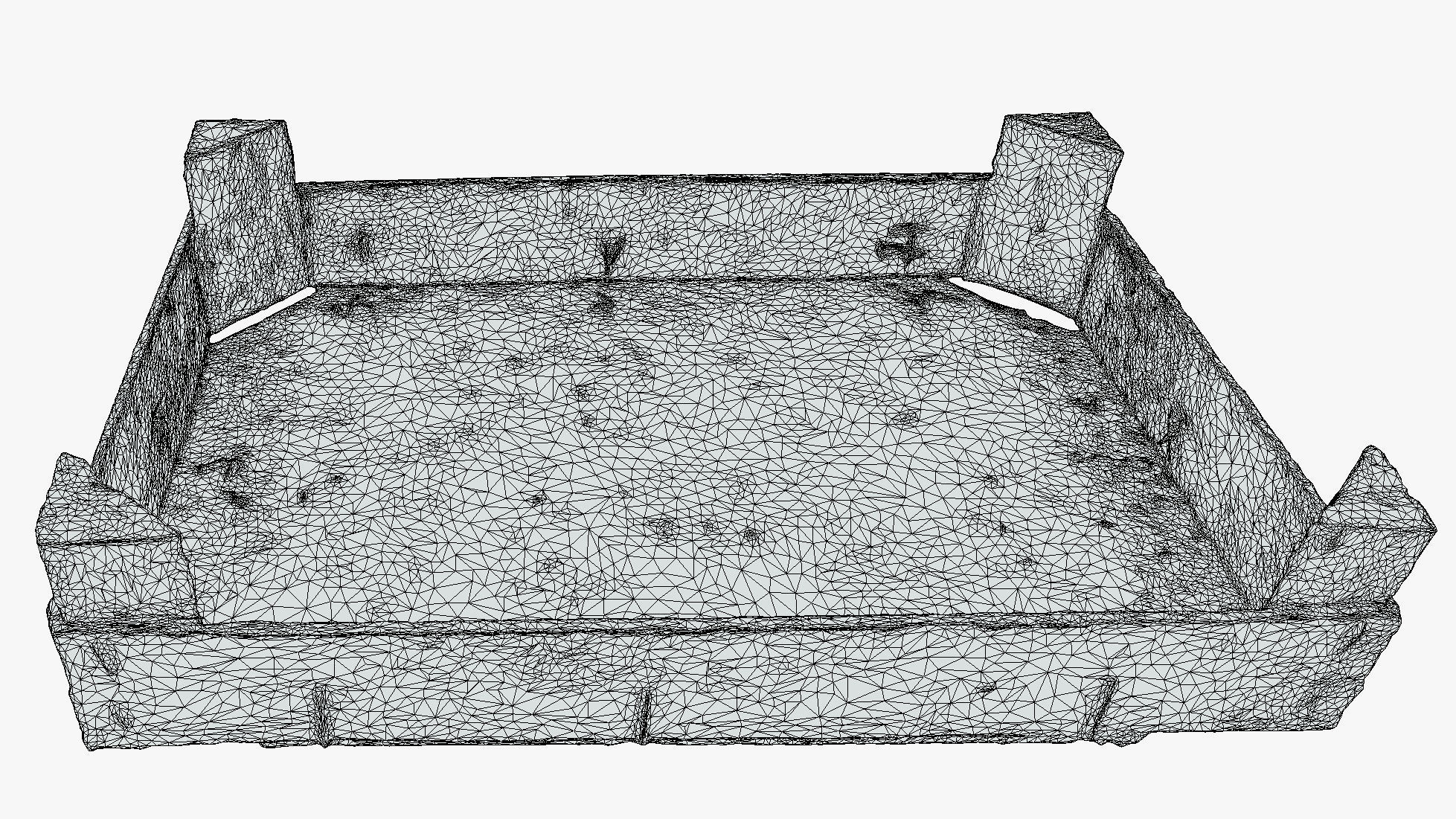 Wooden fruit box 3D model_2