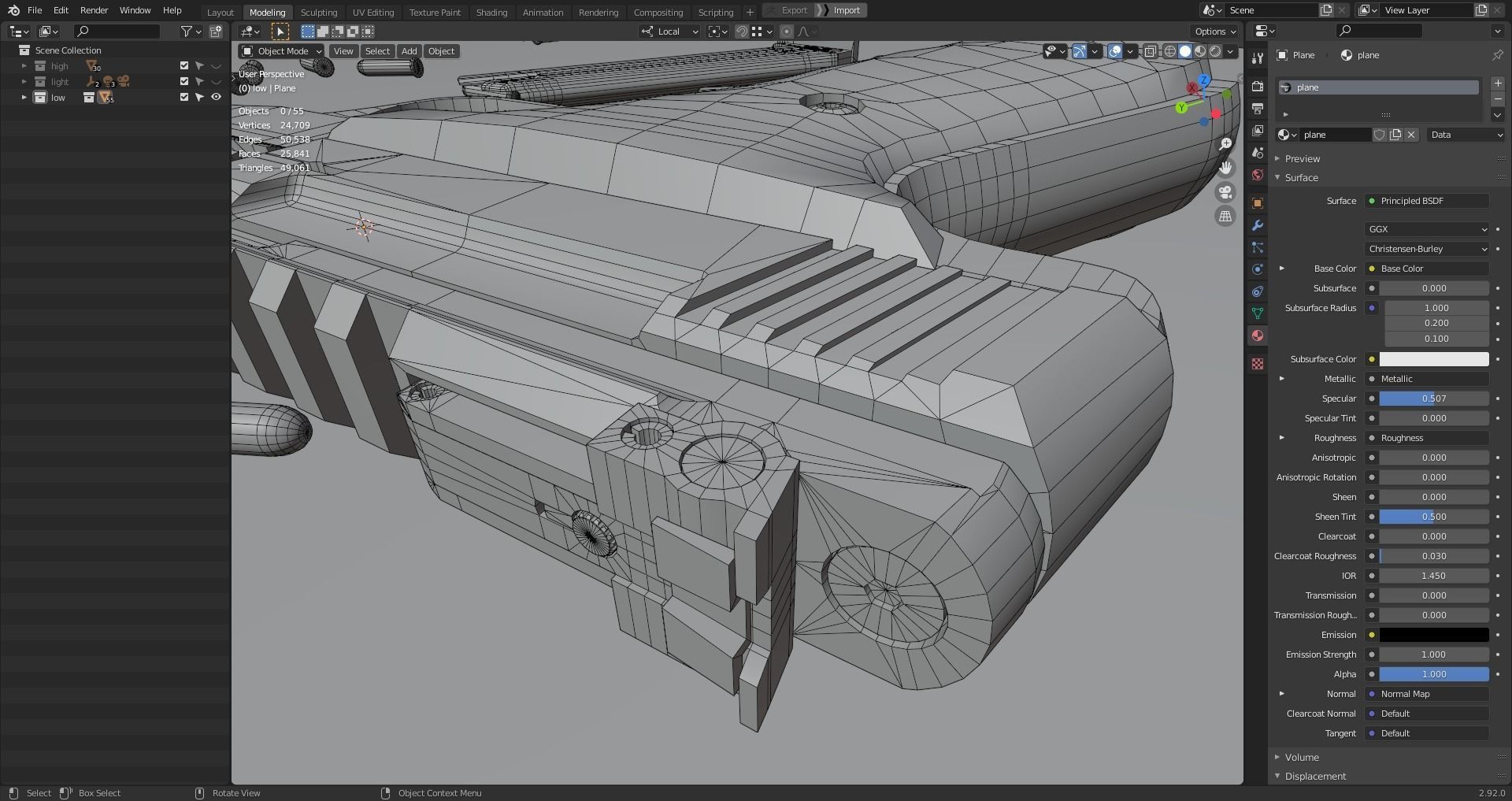 Browning Buck Mark Plus Vision UFX Red gun Low-poly 3D model_20