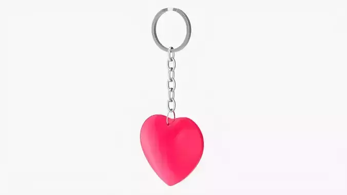 Heart shaped keychain 01