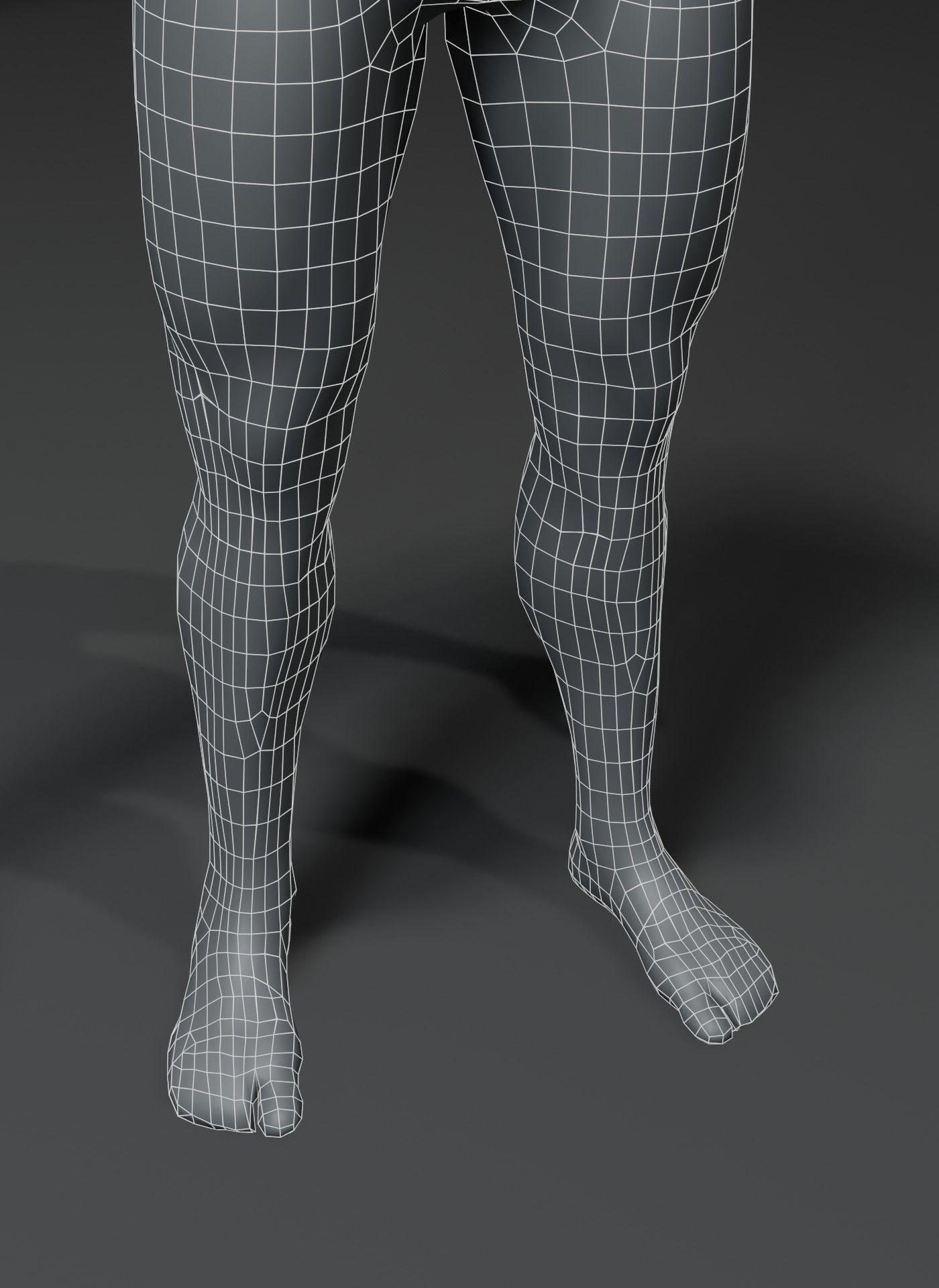 Human Body Base Mesh 3D Model Family Pack 10k Polygons 3D Model Collection_28