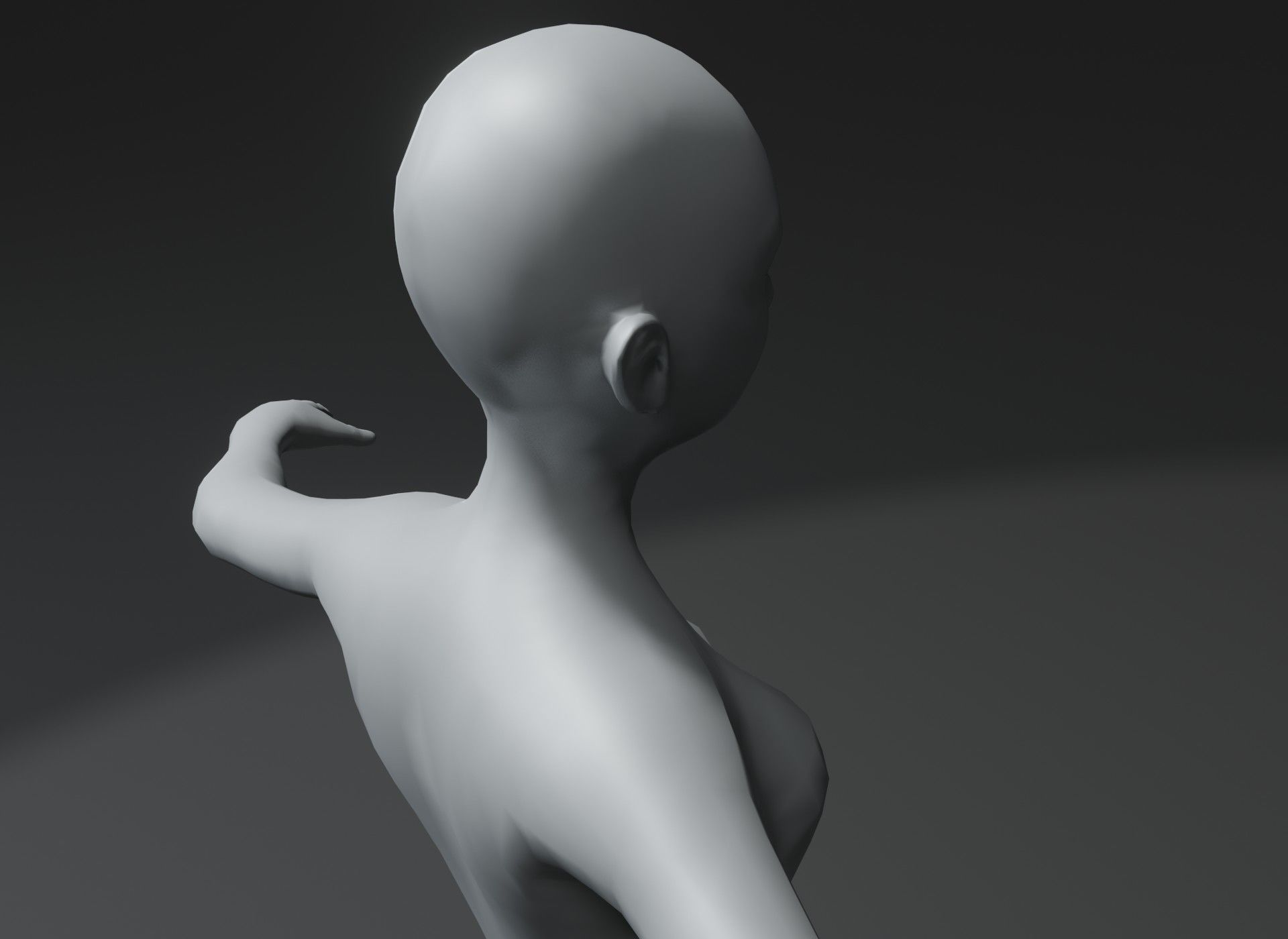 Human Body Base Mesh 3D Model Family Pack 10k Polygons 3D Model Collection_80