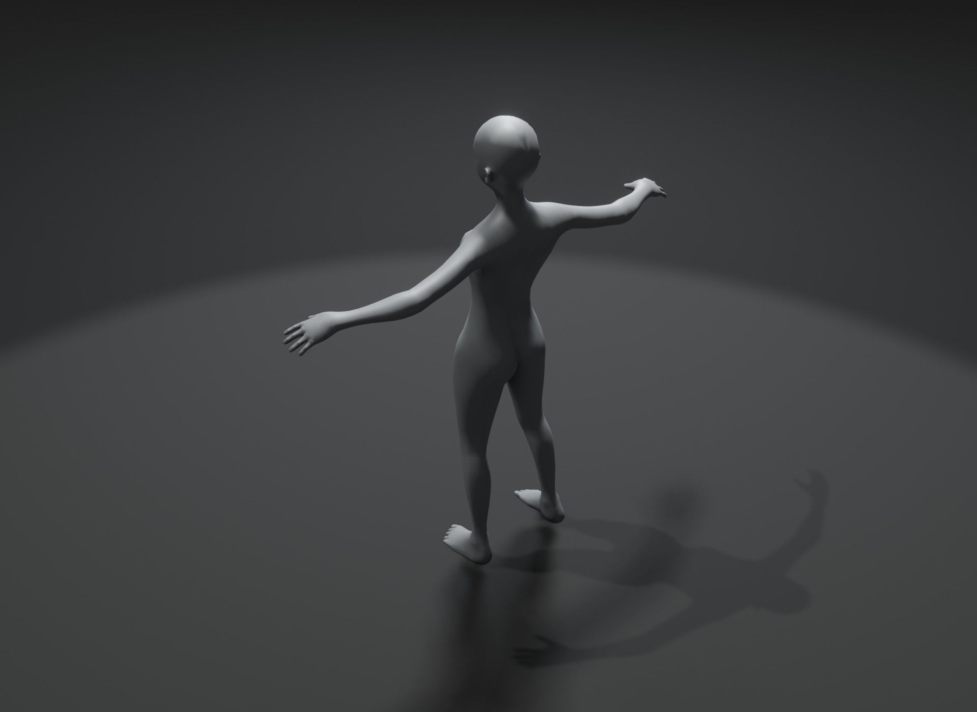 Human Body Base Mesh 3D Model Family Pack 10k Polygons 3D Model Collection_83