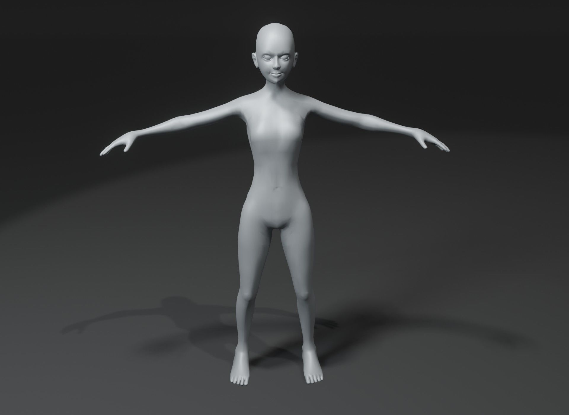Human Body Base Mesh 3D Model Family Pack 10k Polygons 3D Model Collection_85