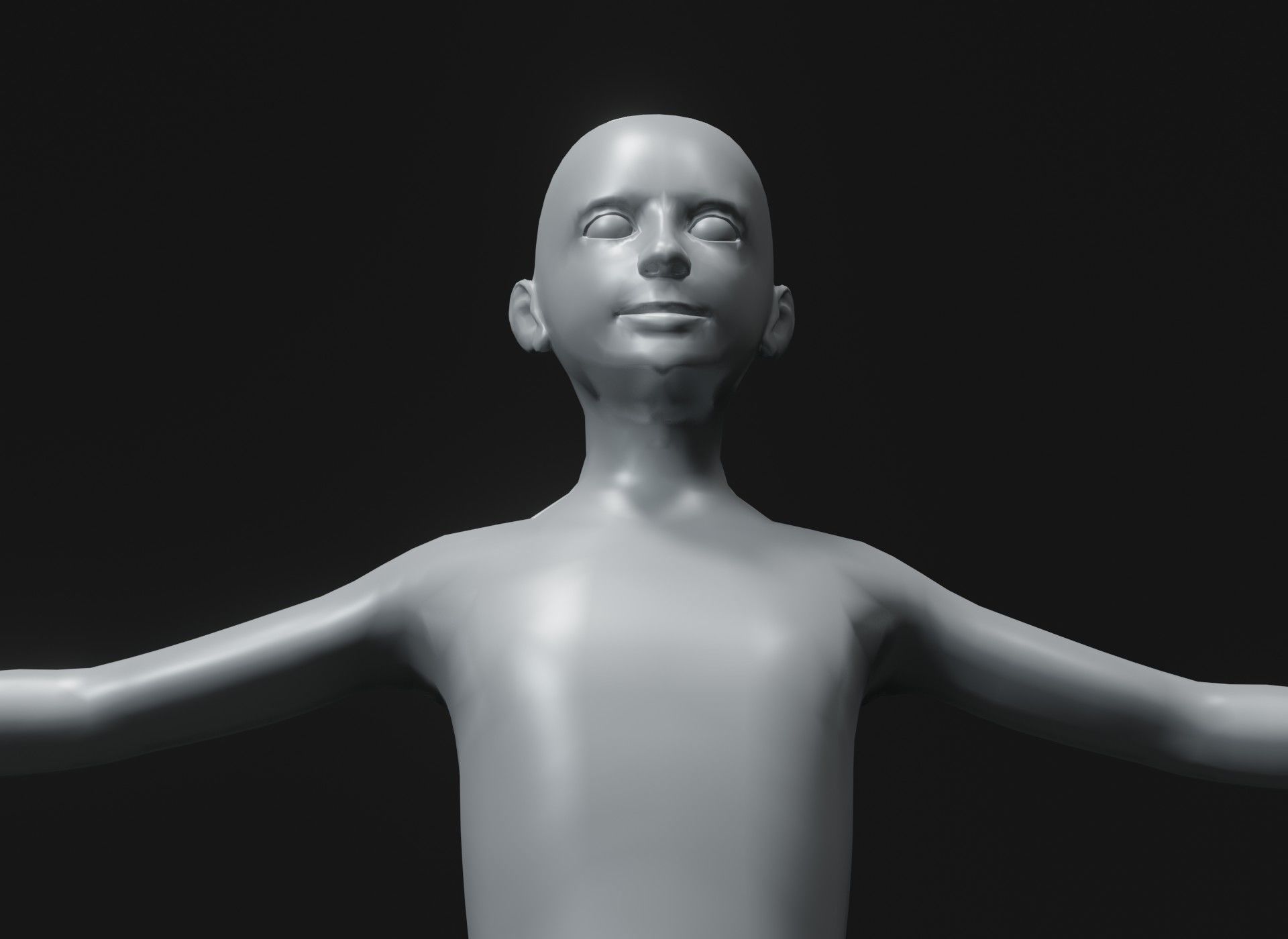 Human Body Base Mesh 3D Model Family Pack 10k Polygons 3D Model Collection_54