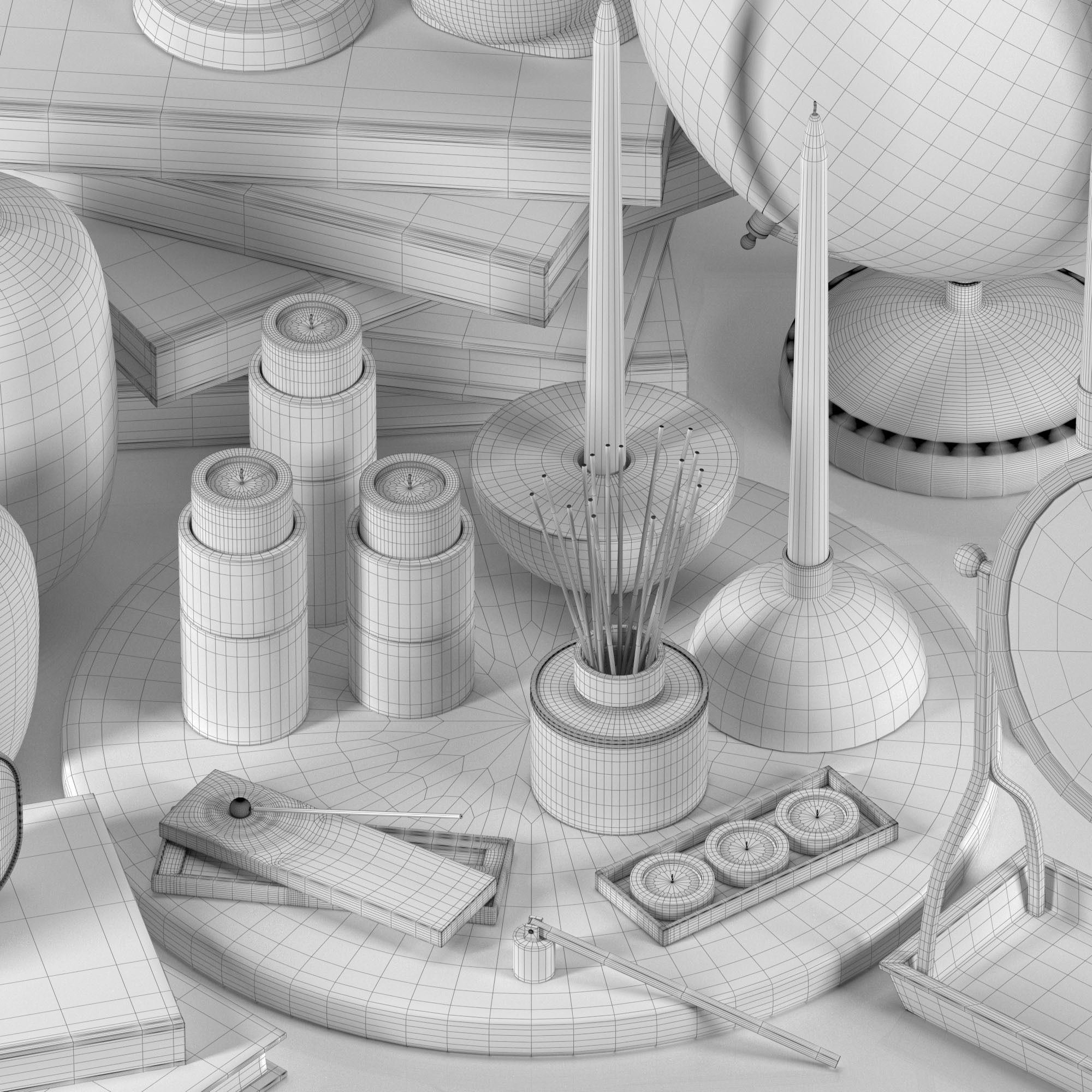 Decorative set vol 100 3D model_5