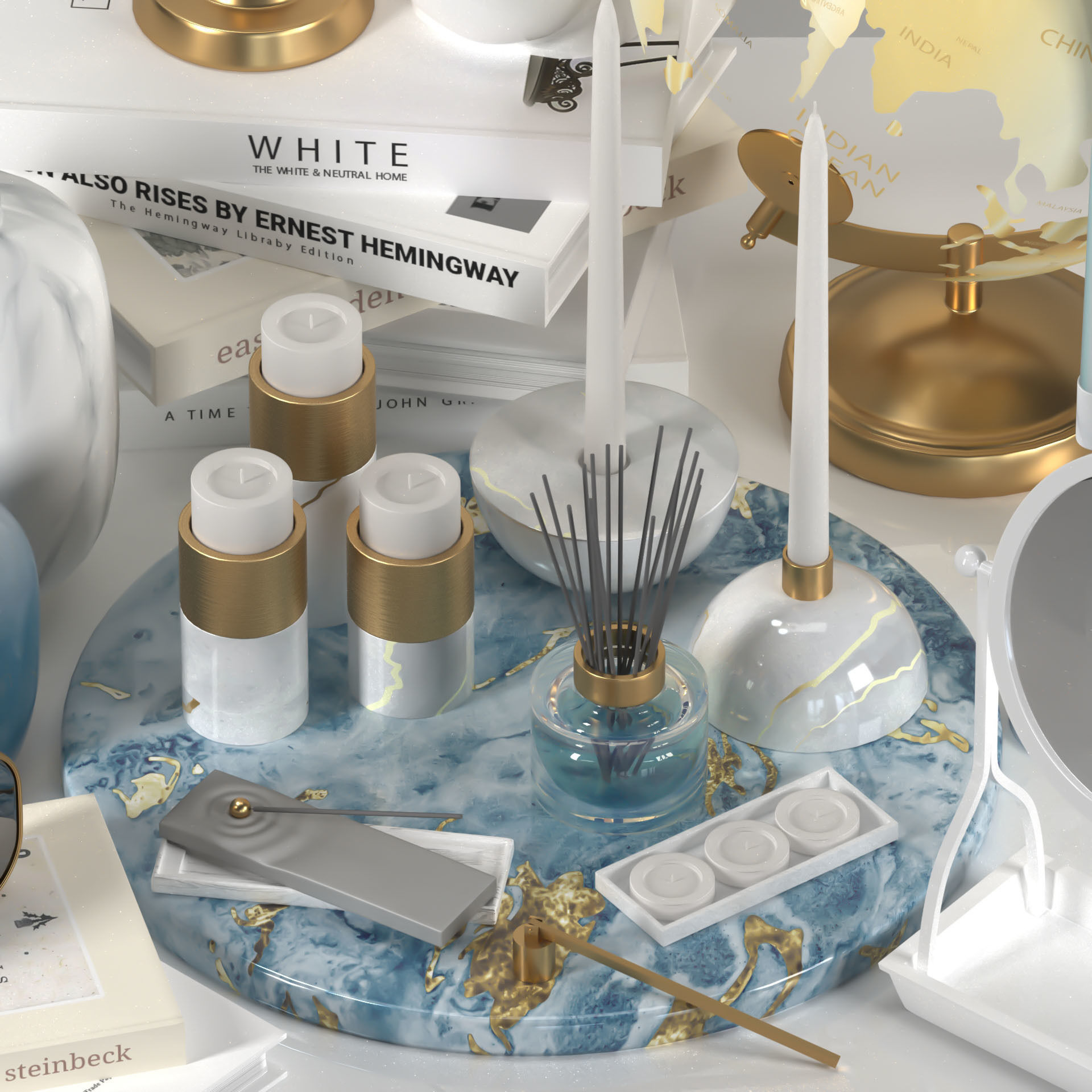 Decorative set vol 100 3D model_2