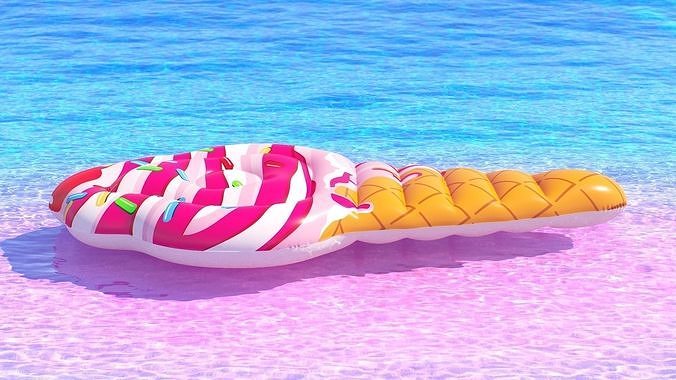 Intex Ice Cream Matress 3D model