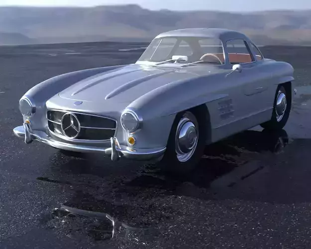 Mercedes-Benz old mercedes in desert