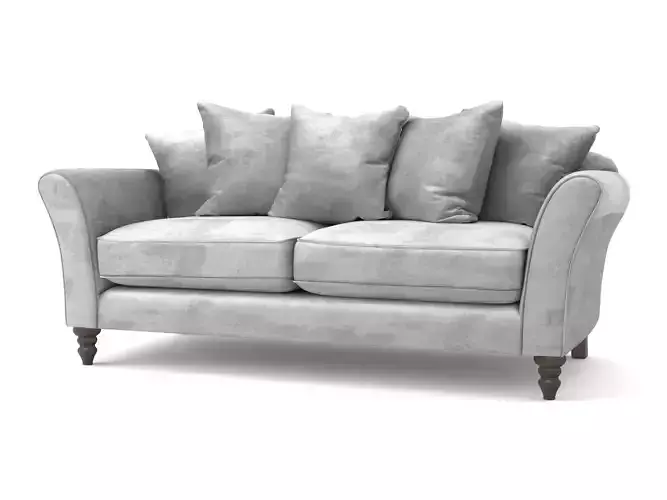 Glamour Better Alderley 3 Seater Velvet Sofa