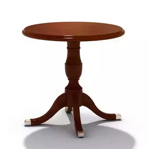 Wooden Retro Table 3D model