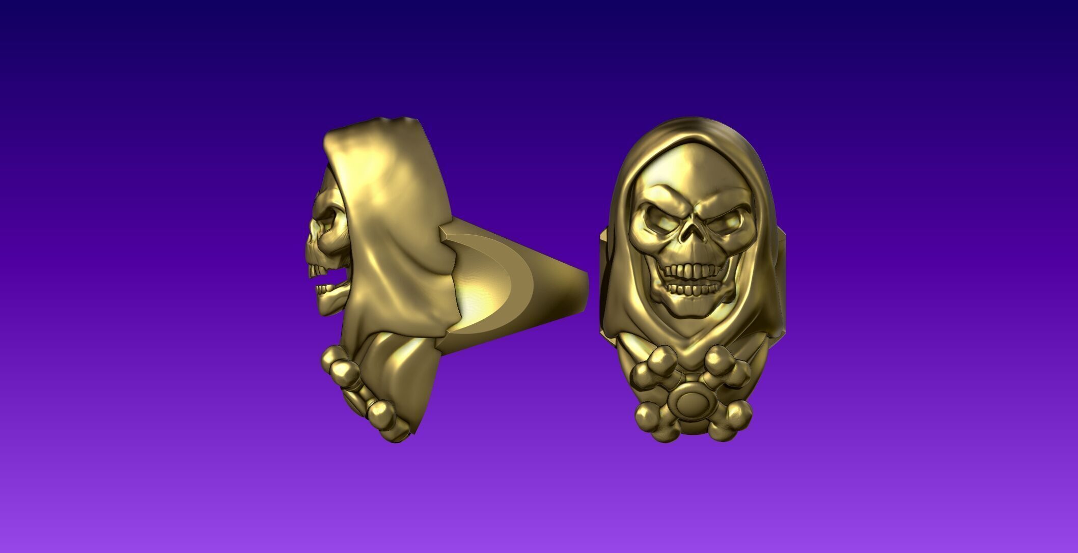 Skeletor Ring Masters Of The Universe 3D print model_14