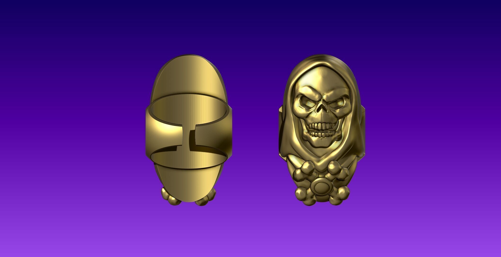 Skeletor Ring Masters Of The Universe 3D print model_15