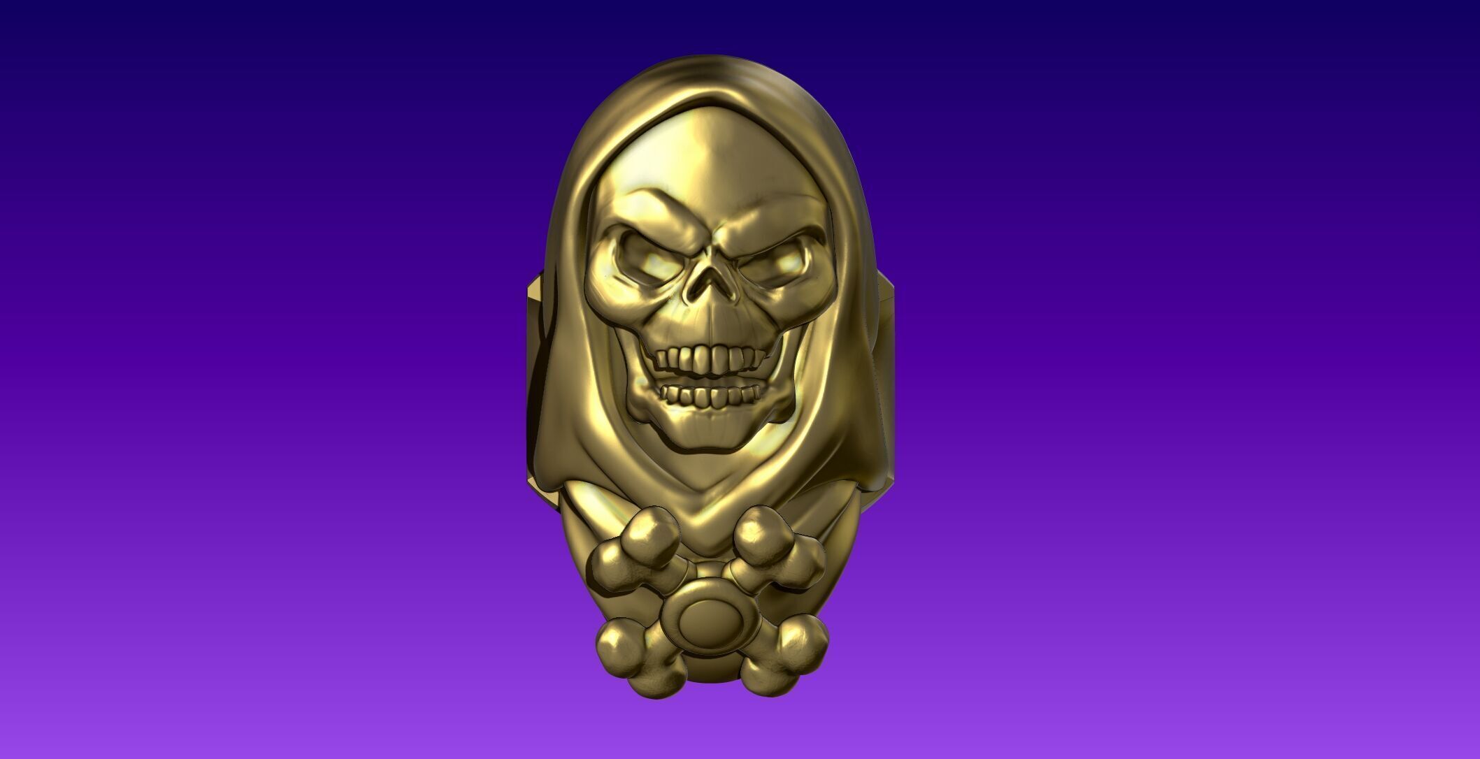 Skeletor Ring Masters Of The Universe 3D print model_12