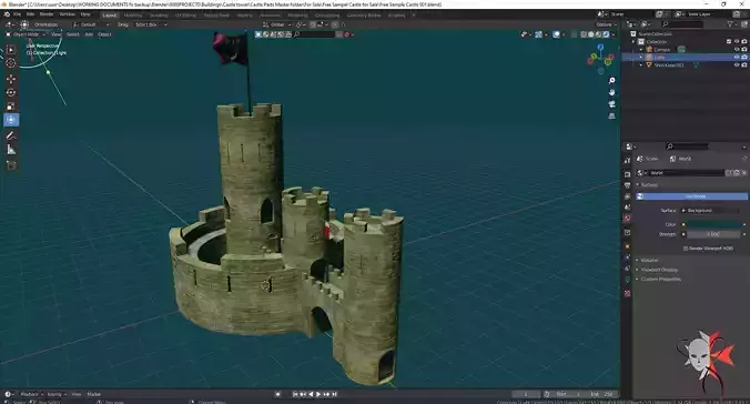 Free castle from my mega castle kitbash set