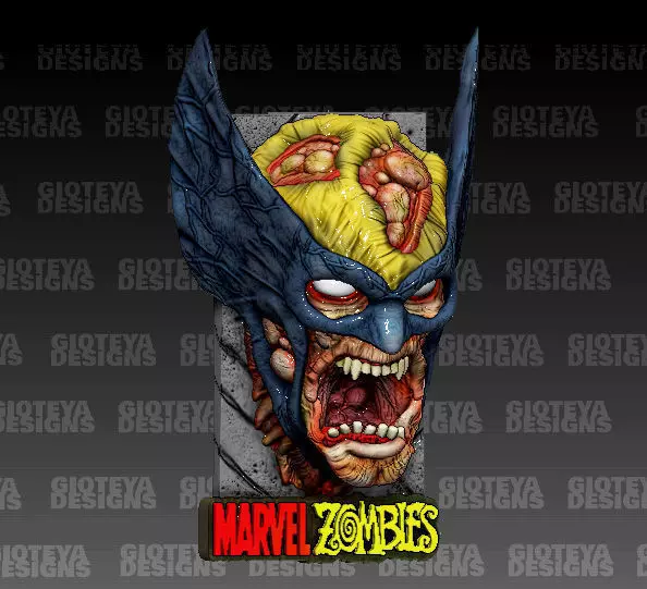 MARVEL ZOMBIES Wolverine Magnet 3D model_0
