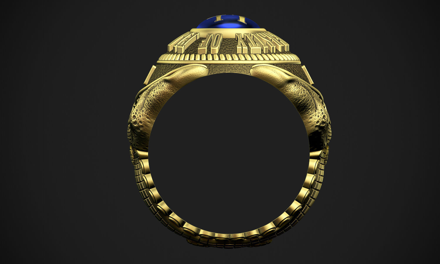 Gator Wrap Ring 3D print model_2