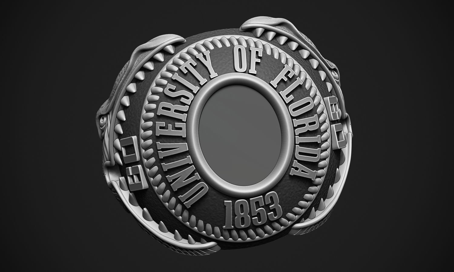 Gator Wrap Ring 3D print model_7
