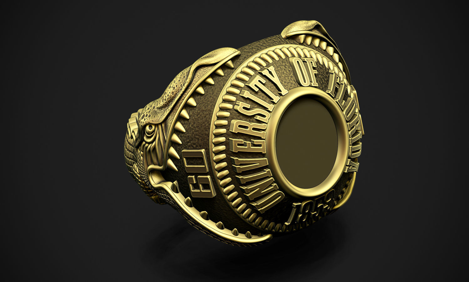 Gator Wrap Ring 3D print model_6