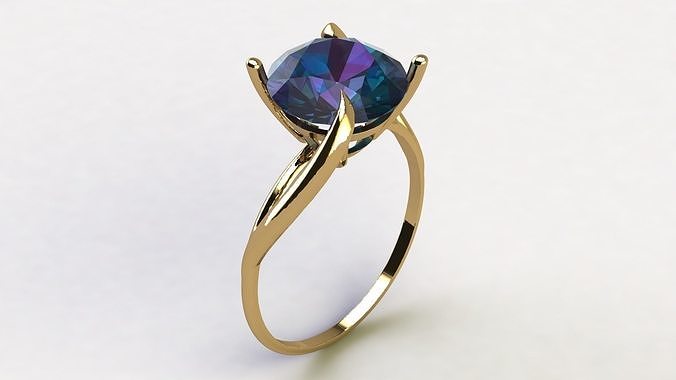 Ring with diamonds und2026 3D print model