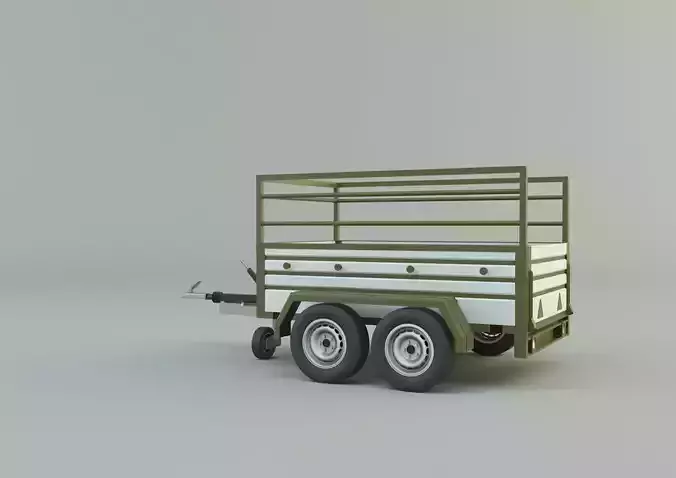 double axle trailer model