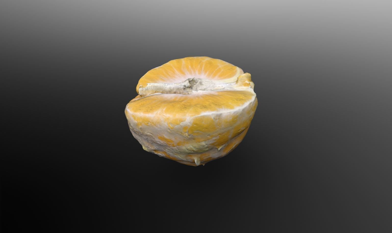 Half Clementine 3D Scan for Unreal and Unity and FBX Low-poly 3D model_9