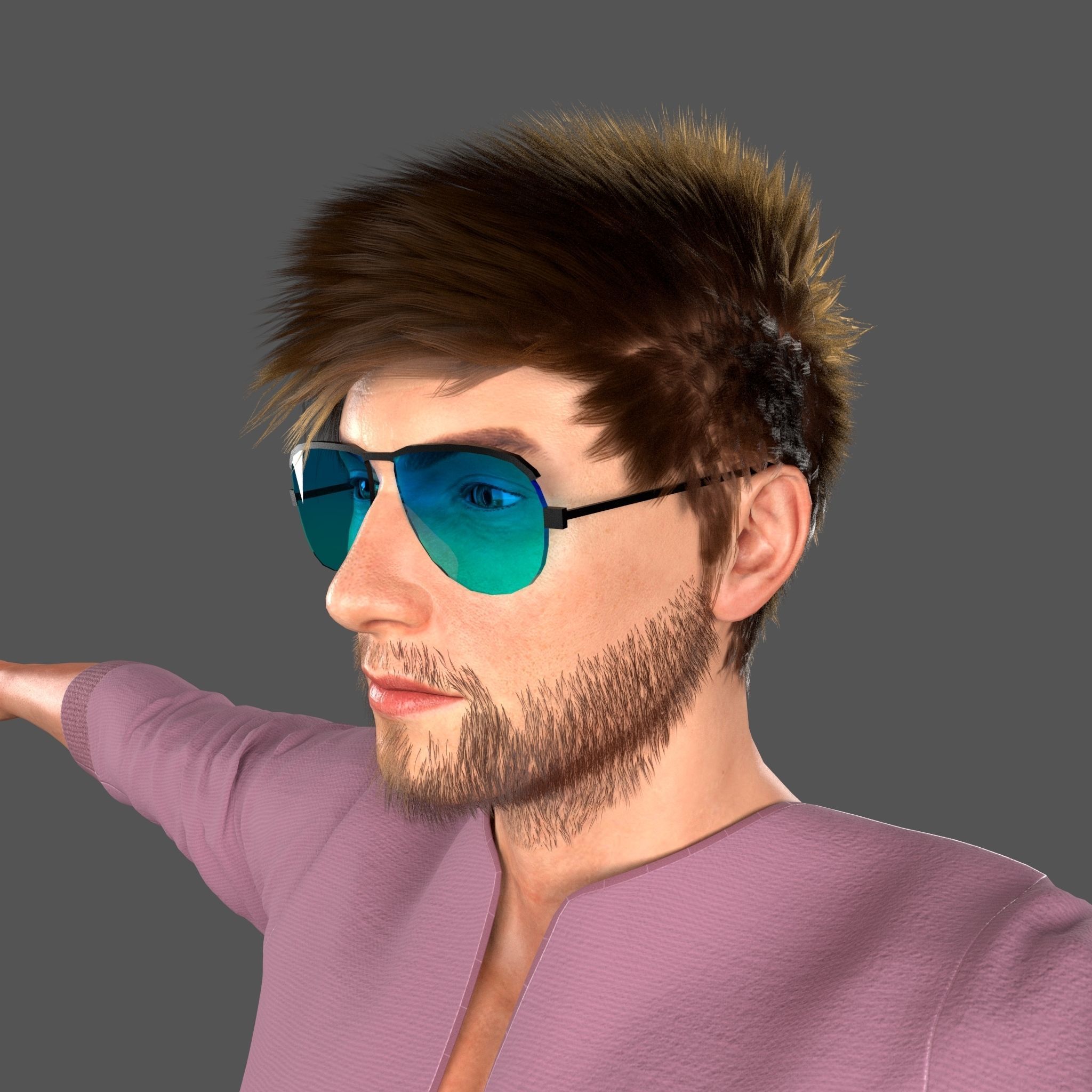 Stylish Man 2 3D model_6