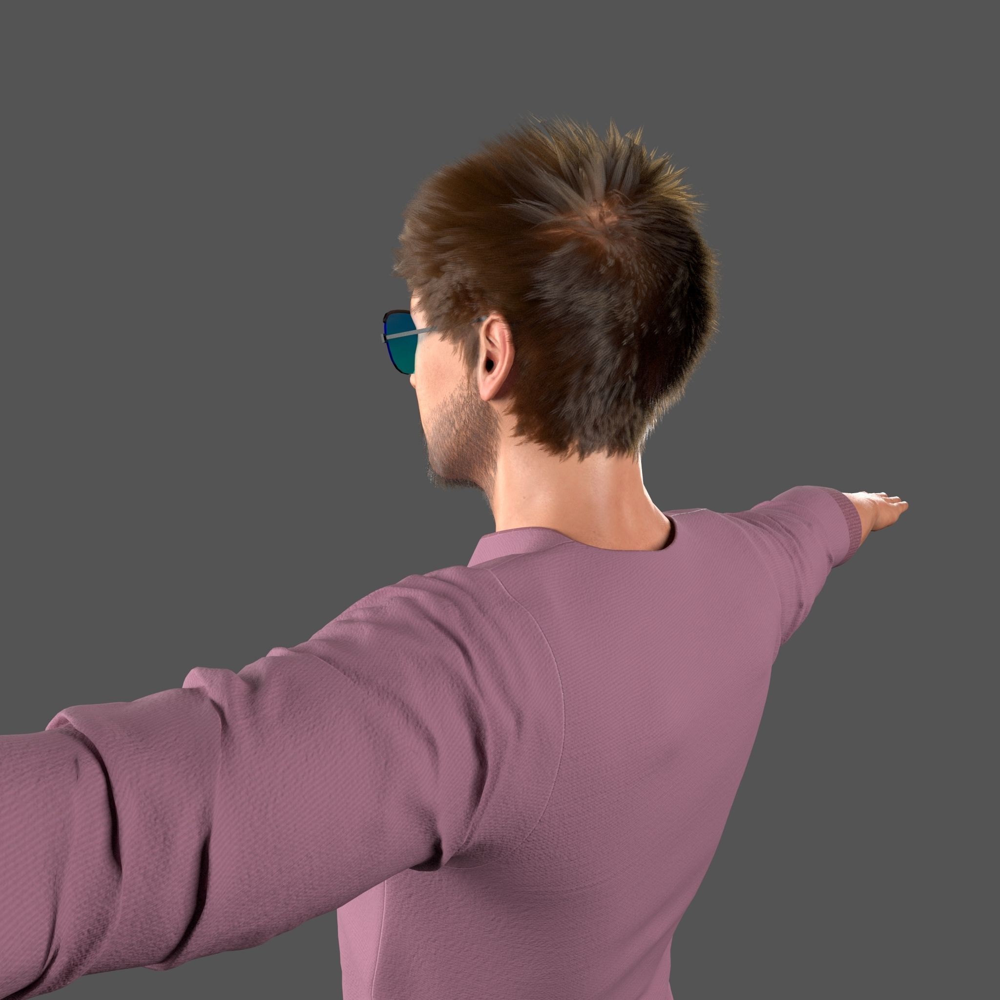 Stylish Man 2 3D model_10