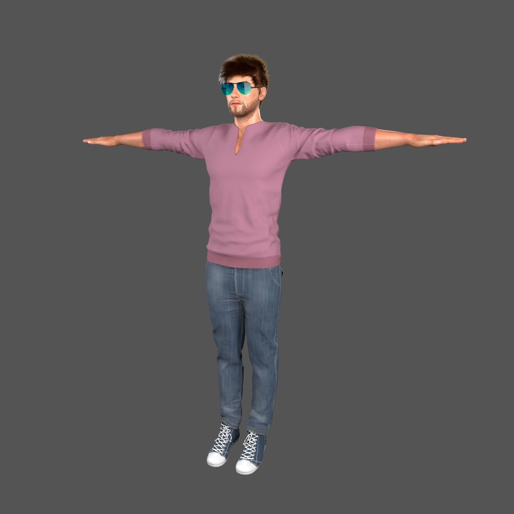 Stylish Man 2 3D model_8