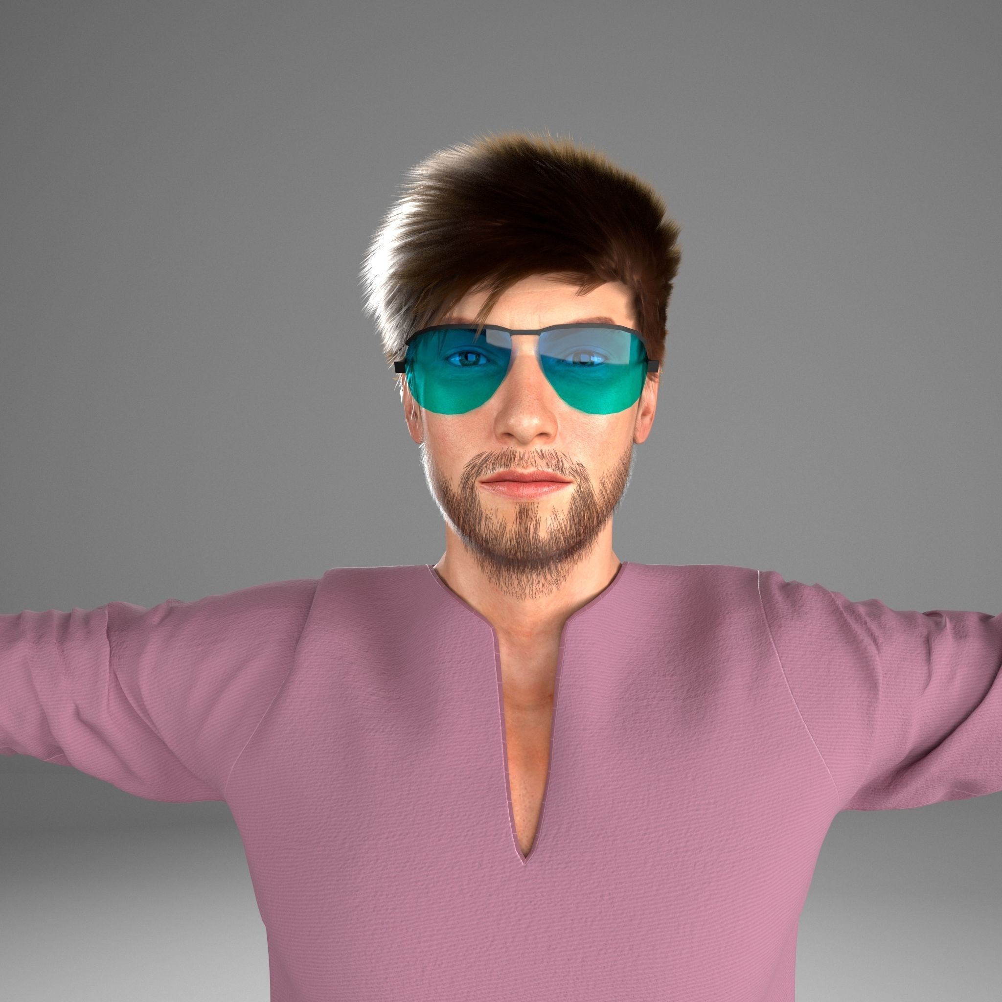 Stylish Man 2 3D model_12